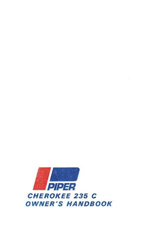 Piper PA28-235C  1968-69 Owner's Manual (753-767)