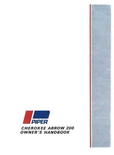 Piper PA28R-200 Arrow 1969 Owner's Manual (753-795)