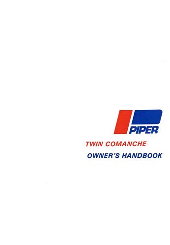 Piper PA30 Twin Comanche 1963-65 Owner's Manual (753-644)