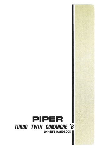 Piper PA30B Turbo 1965-1968 Owner's Manual (761-452)