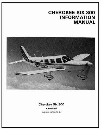Piper PA32-300 Cherokee Six 300 1974-76 Pilot's Information Manual (761-559)