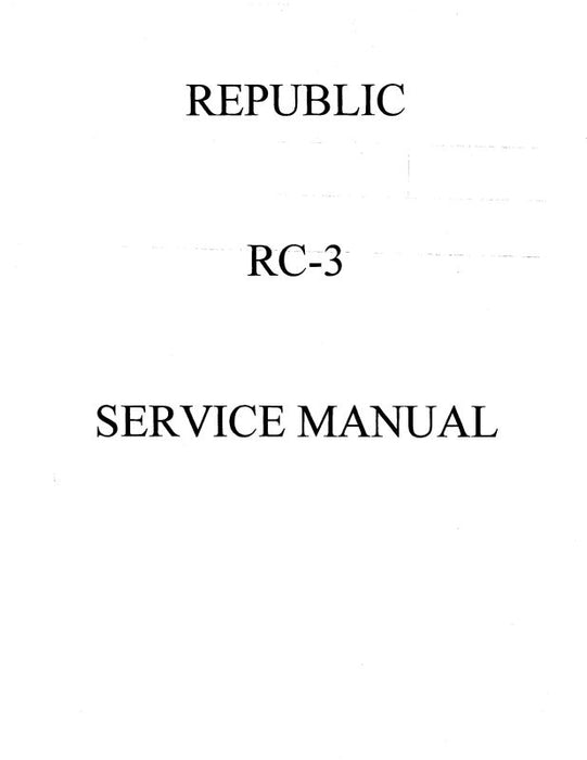 Republic Aviation RC-3 Seabee Maintenance Manual (RPRC3-M-C)