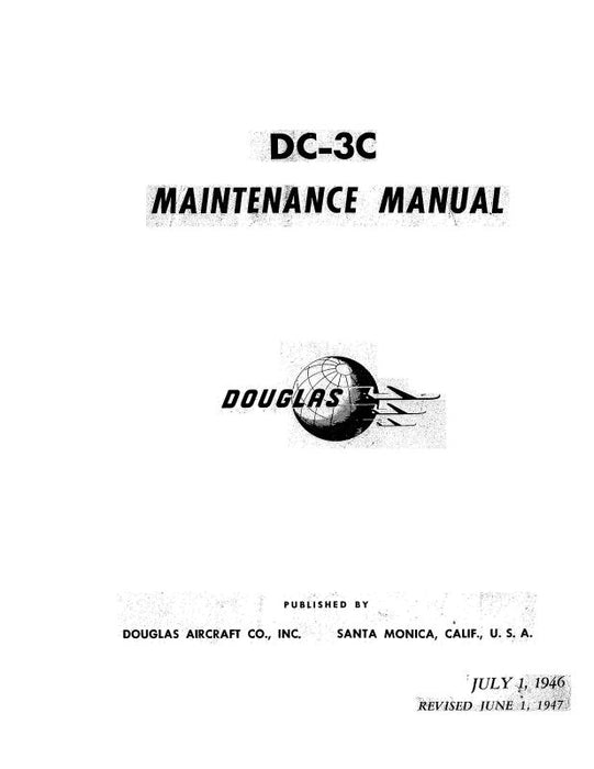 McDonnell Douglas DC-3 Air New England Maintenance Instructions (MCDC3--M-C)