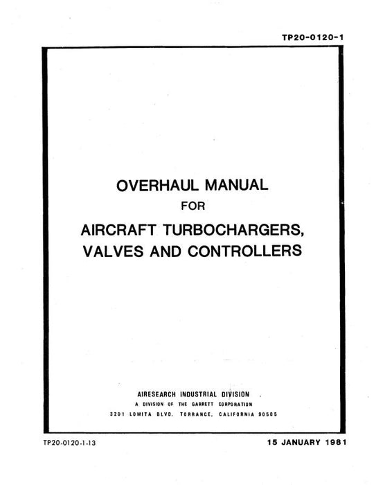 Garrett TP20-0120-1 Overhaul (TP20-0120-1)