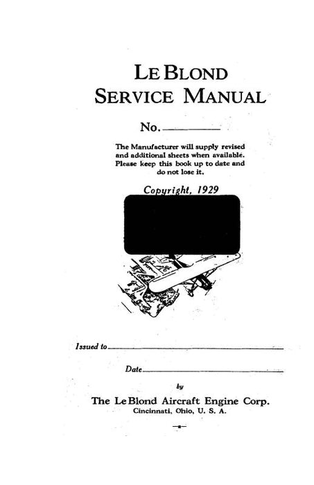Ken Royce 5-DF-1 LeBlond Maintenance Manual (KR5DF1LEBLOND-M)