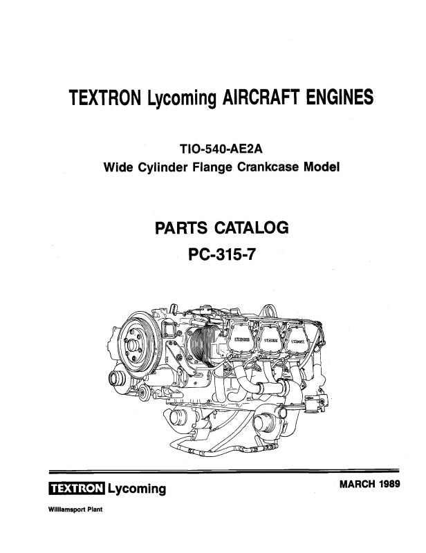 TIO540AE2A 1989 Parts Catalog PC3157B (PC3157B) — Essco
