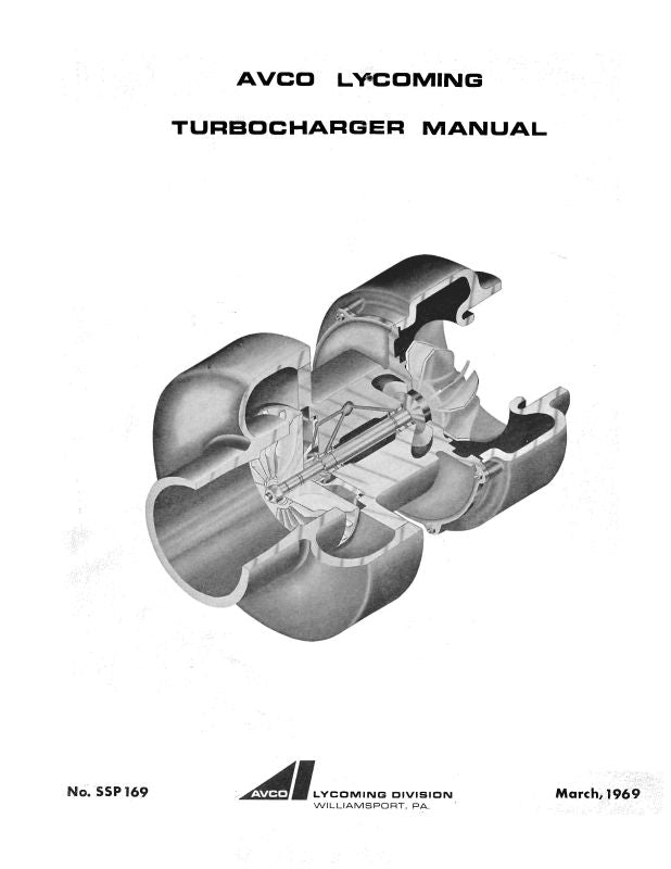 Turbocharger Operator's Manual (SSP169) — Essco Aircraft
