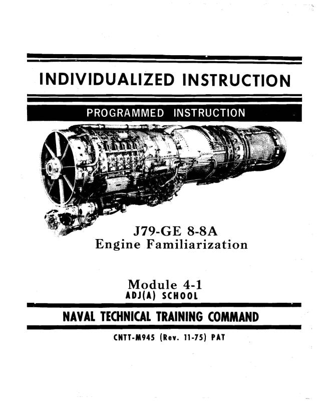 Pratt & Whitney Aircraft J79-GE 8-8A Individualized Instruction