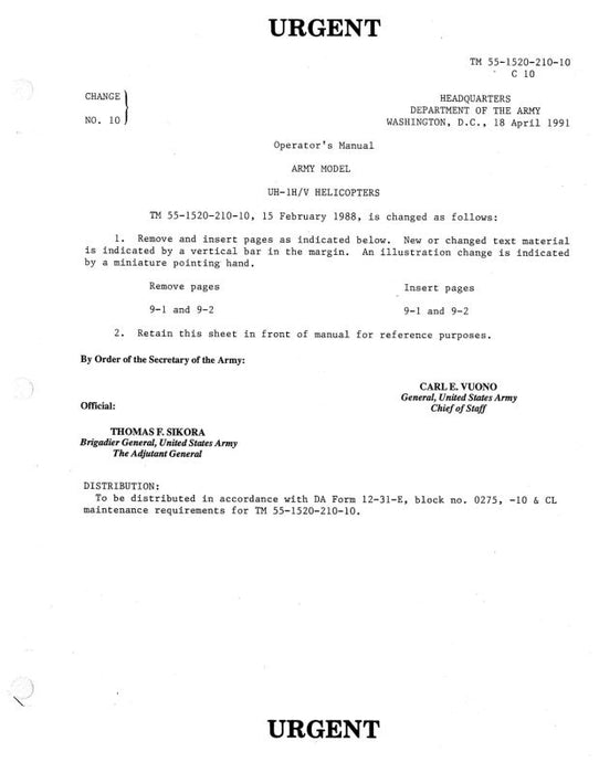 Bell Helicopter UH-1D,H 1969 Operator's Manual