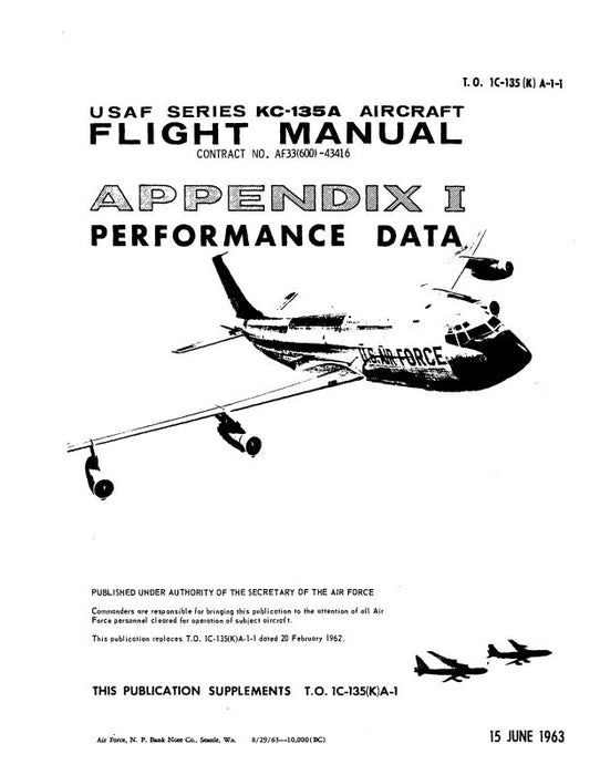 Boeing KC-135A Performance Data Flight Manual (1C-135(K)A-1-1)