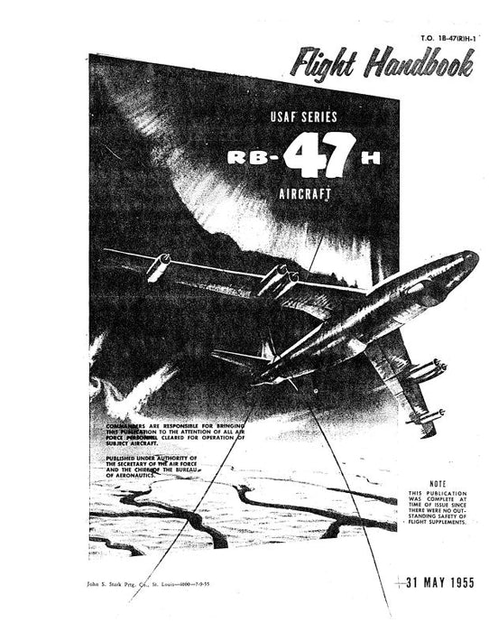 Boeing RB-47H 1955 Flight Handbook (1B-47(R)H-1)