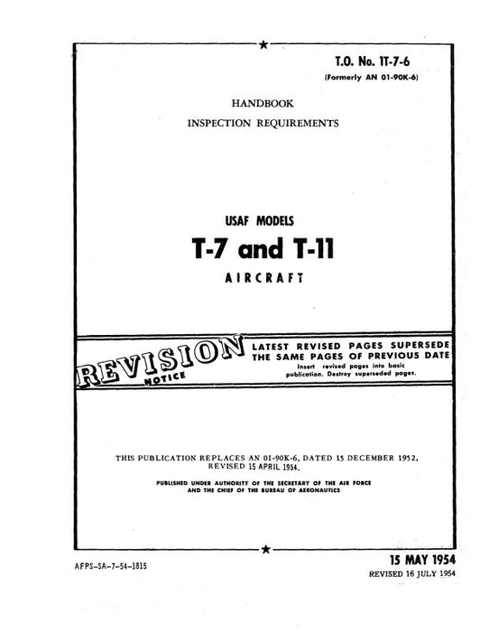 Beech T-7 & T-11 Inspection Requirements (IT-7-6)