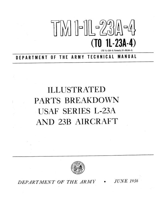 Beech L-23A, L-23B Illustrated Parts Catalog (1-1L-23A-4)