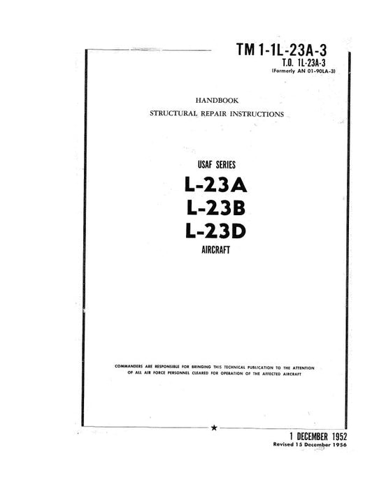 Beech L-23A, L-23B & L-23D Structural Repair (1-1L-23A-3)