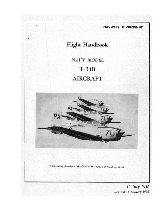 Beech T-34B-C Flight Manual (01-90KDB-1)