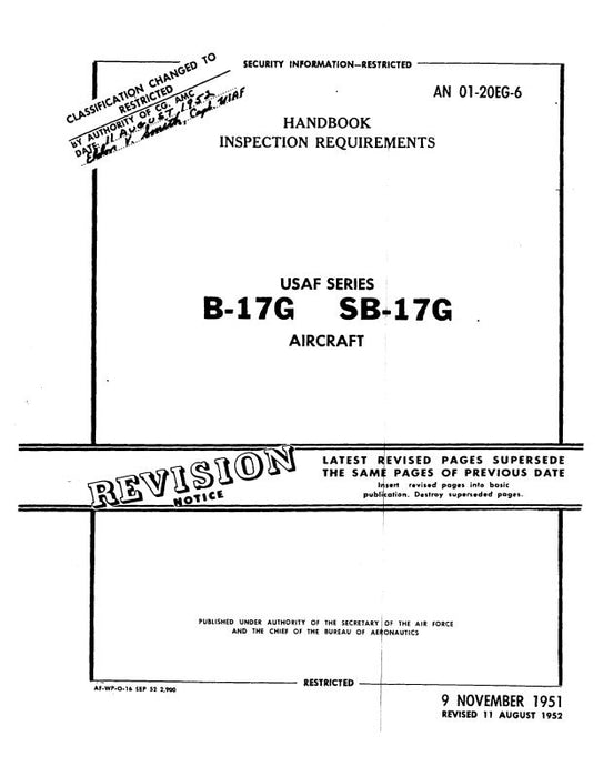Boeing B-17G, SB-17G Inspection Requirements (01-20EG-6)