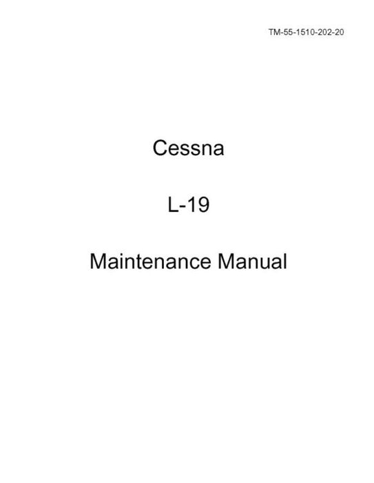 Cessna L19 Series 1964 Maintenance Manual (55-1510-202-20)