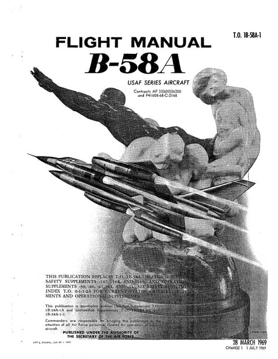 Consolidated B-58A 1969 Flight Manual (1B-58A-1)