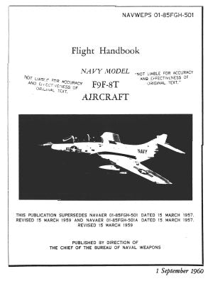 Grumman F9F-8T 1960 Flight Handbook (NAVWEPS01-85FGH-501)