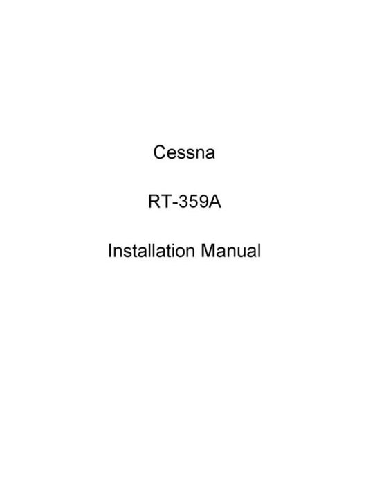 Cessna 300 Transponder RT-359A 1973 Installation (D4519-13-IN)