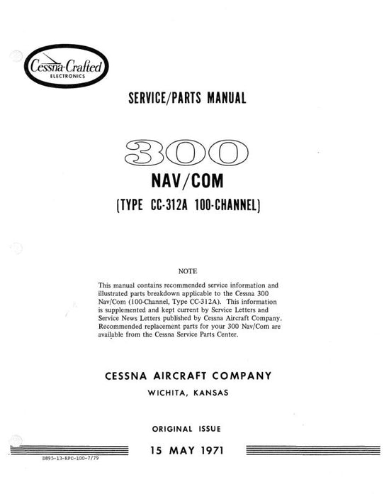 Cessna 300 Nav-Com RT-508A Maintenance & Parts Manual (D895-13) — Essco ...