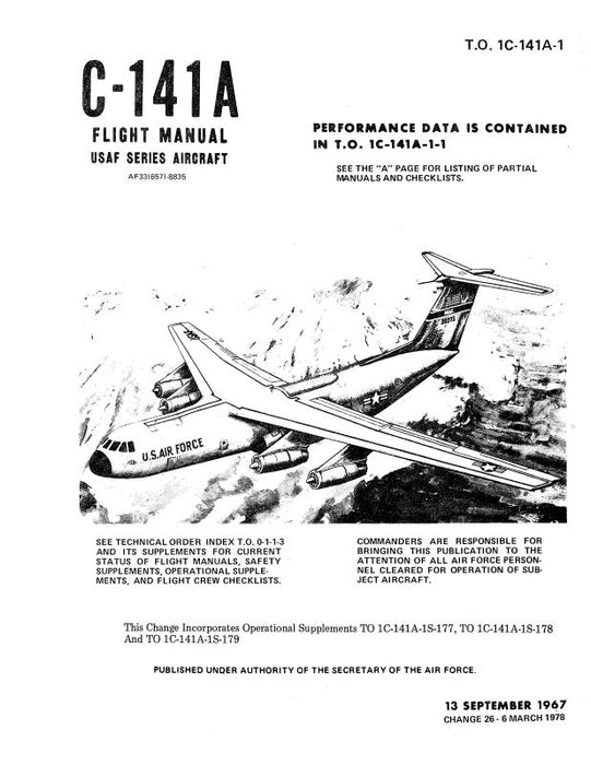 Lockheed C-141A 1968 Flight Manual (1C-141A-1-1)