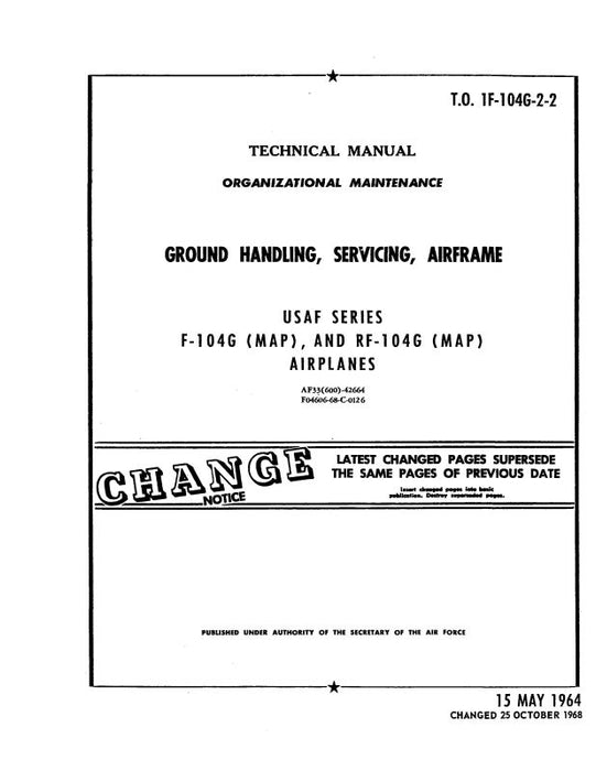 Lockheed F-104G(Map) & RF-104G(Map)1964 Organizational Maintenance (1F-104G-2-2)
