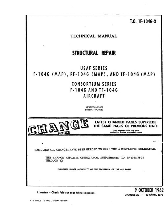 Lockheed F-104G Series Structural Repair (1F-104G-3)