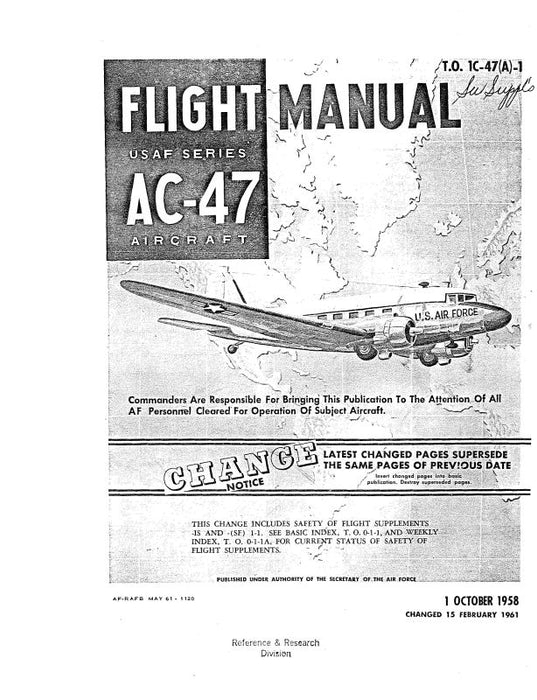 McDonnell Douglas AC-47 Series  Flight Partial Flight Manual (1C-47(A)-1)