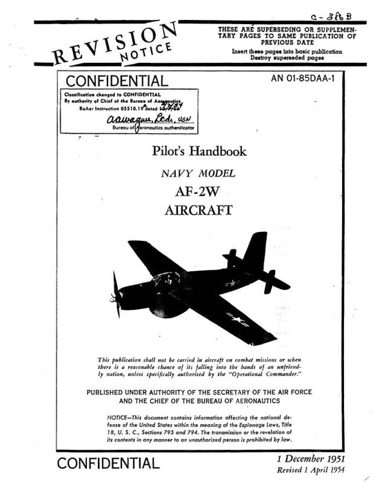 McDonnell Douglas AF-2W 1951 Pilot's Handbook (01-85DAA-1)