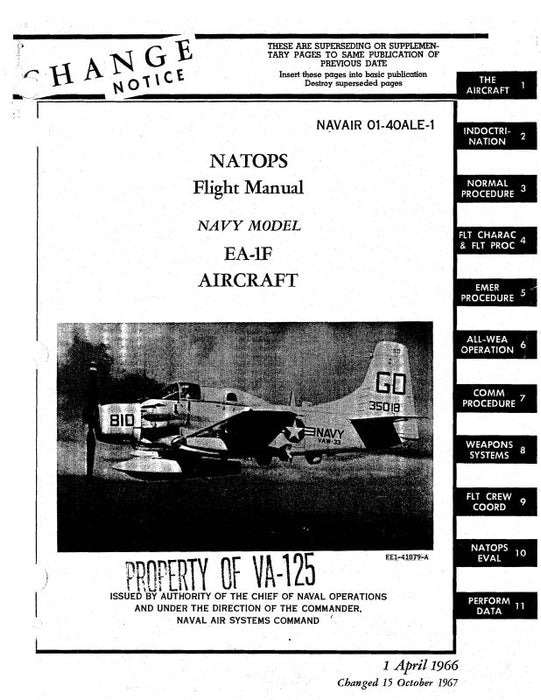 McDonnell Douglas EA-1F 1966 Flight Manual (01-40ALE-1)