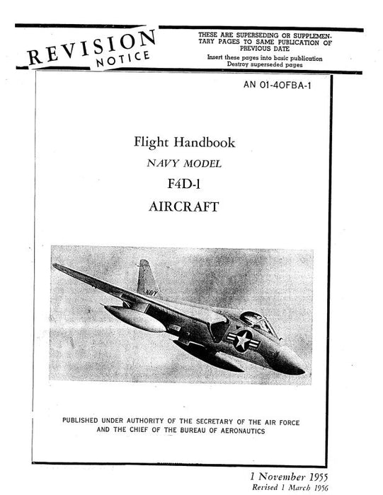 McDonnell Douglas F4D-1 1955 Flight Handbook (01-40FBA-1)