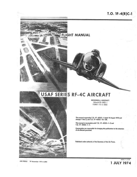 McDonnell Douglas RF-4C 1974 Flight Manual (1F-4(R)C-1)