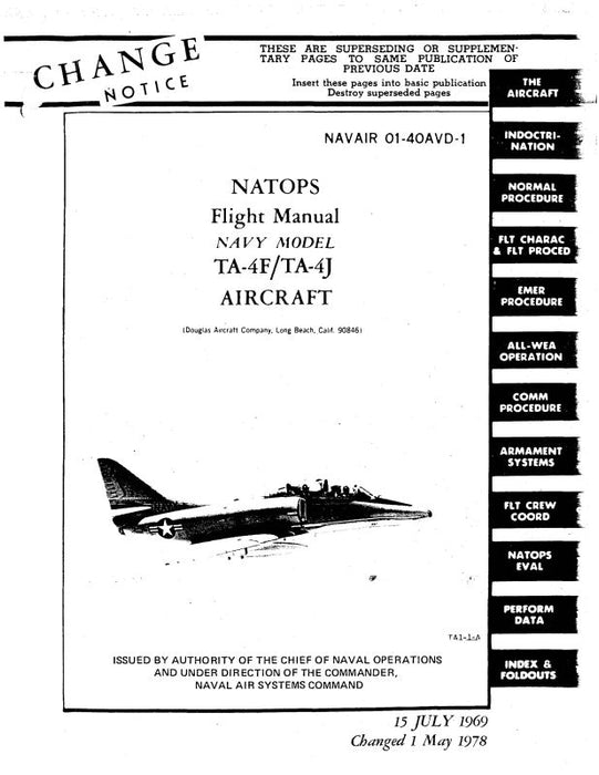 McDonnell Douglas TA-4F-TA-4J 1969 Flight Manual (01-40AVD-1)