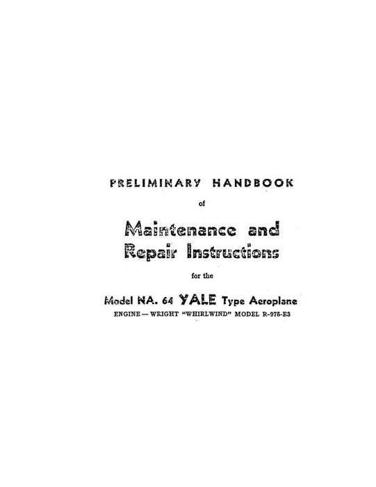 North American NA-64 Yale Maintenance Manual (NA64-M-C)