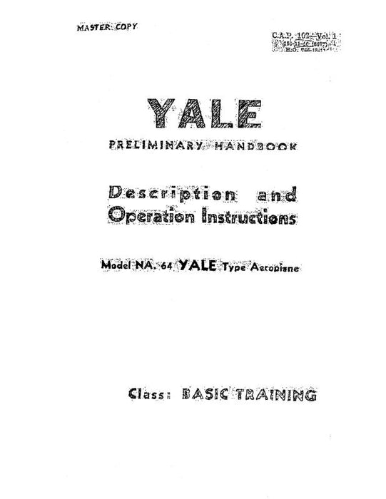 North American NA-64 Yale Operation & Description (NA64-OP-C)