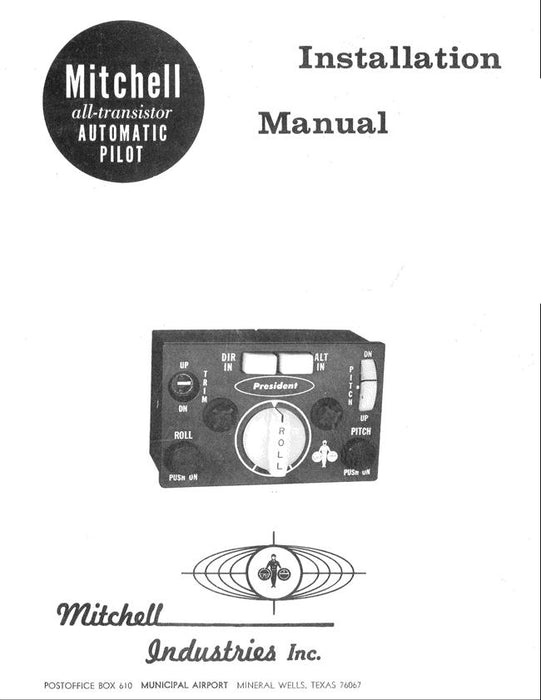 Mitchell Automatic Pilot Piper Apache-Aztec AK114 Installation Manual (Bulletin #190)