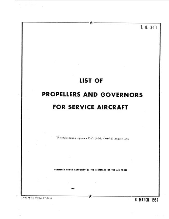 USAF Propellers & Governors for Service Aircraft (T.O. 3-1-1)