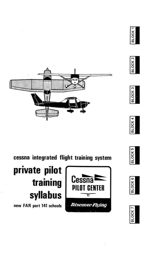 Cessna Integrated Flight Training System Private Pilot Training Syllab ...