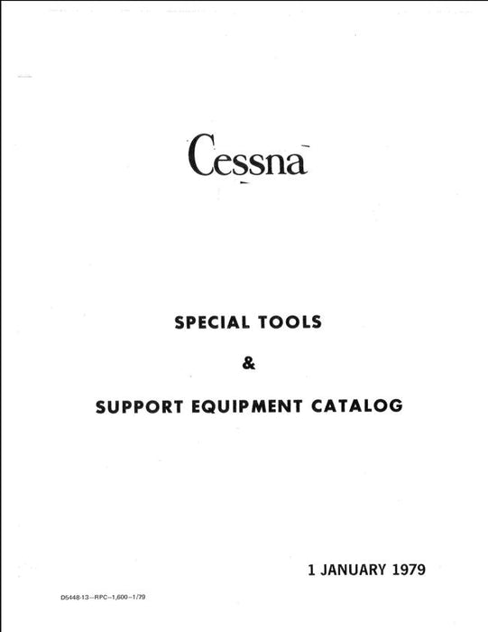 Cessna Special Tools & Support Equipment Catalog