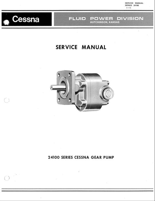 Cessna Fluid Power Division 24100 Series Gear Pump Service Manual