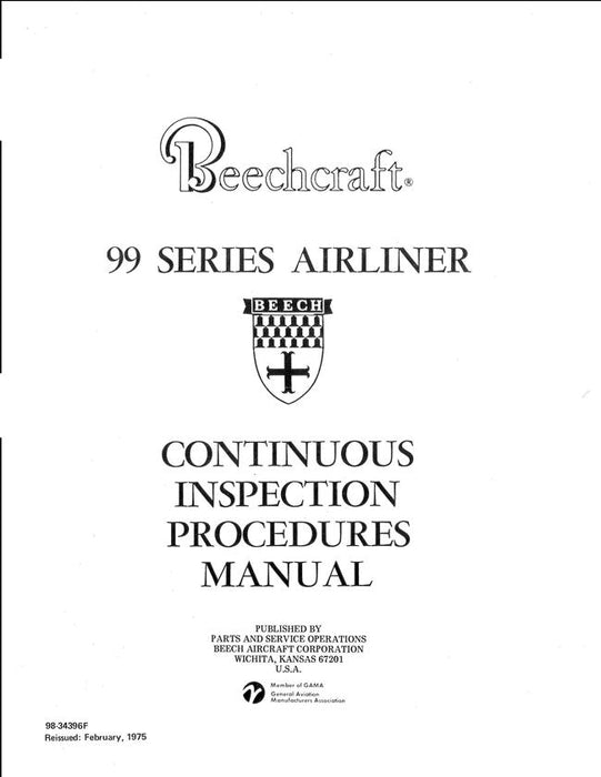 Beech 99 Series Airliner Continuous Inspection Procedures Manual