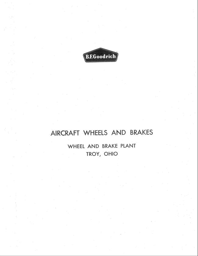 B.F. Goodrich Aircraft Wheel & Brake Catalog — Essco Aircraft