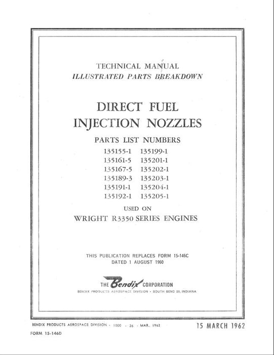 Bendix Direct Fuel Injection Nozzles Illustrated Parts Manual
